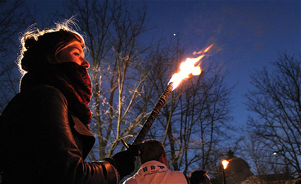 fakkelmanifestatie 21 maart 2012 voor slachtoffers racisme in europa
